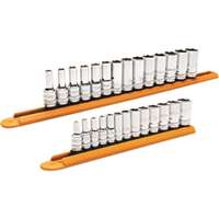 (KDT-86541-06) 27PC MM SET SKT MID LNGTH 1/4 3/8DR 6PT