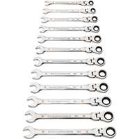 (KDT-86727) 12 Piece  90-Tooth 12 Pt Flex Head Ratcheting Comb WR
