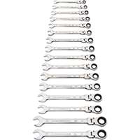 (KDT-86728) 16 Piece  90-Tooth 12 Pt Flex Head Ratcheting Comb WR