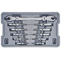 (KDT-89101D) 6-Piece Metric Ratcheting Flex Flare Nut Wrench Set