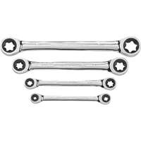 (KDT-9224D) 4 Pc. Double Box Ratcheting E-Torx Wrench Set