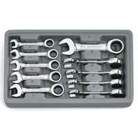 (KDT-9520D) 10 pc. Metric Stubby Combination Ratcheting GearWrenchª Set