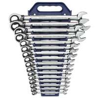 (KDT-9602N) 16 Pc. Metric Reversible Combination Ratcheting Wrench Set