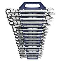 (KDT-9902D) 16 Pc. 12 Point Flex Head Ratcheting Combination Metric Wrench Set