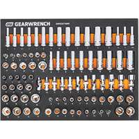 89 Piece 1/4” Drive Master Metric Socket Set in Foam Storage Tray