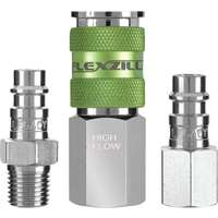(LEG-A53452FZ) 3 Pc. 1/4" NPT Flexzilla Coupler & Plug Kit
