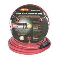 (LEG-HRE3835RD2) Workforce Series 3/8" ID x 35ft rubber air hose w/ 1/4" MNPT ends and bend restrictors