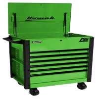 35" 7 DRAWER FLIP-TOP SERVICE CART - GREEN
