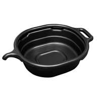 (LIS-17972) 4.5 Gallon Oval Drain Pan for Oil, Black