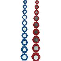 (LNG-522) 19 Pc. Magnetic Socket inserts (Standard & Metric)