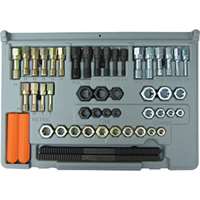 (LNG-971) 48 pc. SAE & Metric Thread Restorer Kit