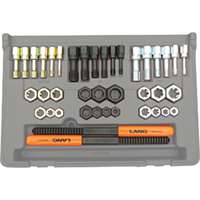 (LNG-972) 40 pc. SAE & Metric Thread Restorer Kit