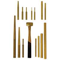 (MAY-61369) 15 Pc. Master Brass  Punch & Chisel Set
