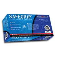 (MFX-SG375M) SafeGrip Powder-Free Latex Examination Gloves, Blue, Medium