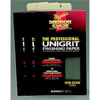 Mirror Glaze Unigrit Finishing Paper, 1000 Grit, 25 Sheets