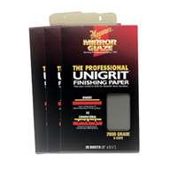 Mirror Glaze Unigrit Finishing Paper, 2000 Grit, 25 Sheets