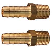 (MIL-602) 1/4" M. End, 3/8" ID Hose