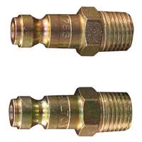 (MIL-S783) 1/4" Male NPT T-Style Plug, 2 Pack