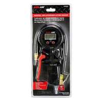 (MIL-EX0500D) EXELAIR Digital Pistol Grip Tire Inflator/Deflator Gauge - 16" Air Hose and Easy-Clip Chuck