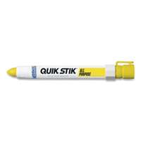 Quik Stik All Purpose Solid Paint Marker, 11/16 in Tip, 6 in L, Yellow