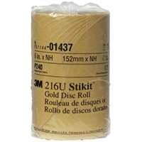 (MMM-1437) ABRASIVE DISC GOLD 6IN STIKIT P240 175 PER ROLL