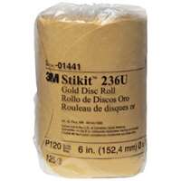 (MMM-1441) SANDING DISC GOLD STIKIT 6IN P120A 175 DISC ROLL