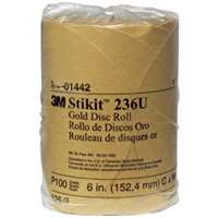 (MMM-1442) DISC 6" P100 GOLD PSA 125/ROLL 216U