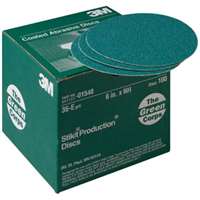 (MMM-1548) DISC 6" 36E GREEN PSA 100/BOX