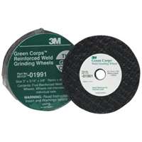 (MMM-1991) GREEN CORPS REINFORCED WELD GRINDING WHEEL 0199