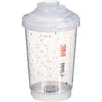 (MMM-26262) 3M PPS SERIES 2.0 VENTED SPRAY CUP KIT 26262, MIDI (13.5 FL OZ, 400ML), 200 MICRON FILTER, 50/KIT
