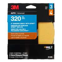 (MMM-31435) ABRASIVE DISC GOLD 6IN STIKIT P320 5 PK