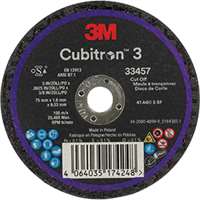 3M™ Cubitron™ 3 Cut-Off Wheel, 3in x 0.0625in x 3/8in, 5/Box