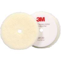 (MMM-34120) 3M Perfect-it Random Orbital Wool Compounding Pad 34120, Coarse, White, 5 in (130 mm)