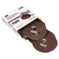 (MMM-34406) FLEXIBLE ABRASIVE HOOKIT   DUST FREE 6 DISC P800