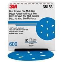 (MMM-36153) Hookit Blue Abrasive Disc Multi-hole 3 600G