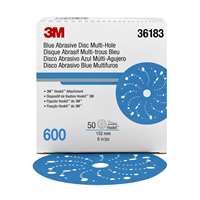 (MMM-36183) Hookit Blue Abrasive Disc Multi-hole 6 600G