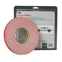 (MMM-6382) ATTACHMENT TAPE ACRYLIC 1/2IN X 20YD BLACK