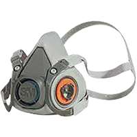 (MMM-7024) RESPIRATORS HALF FACE SMALL NO CARTRIDGE