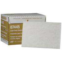 (MMM-7445) SCOTCHBRITE HAND PAD 6 X 9  WHITE 20/BX
