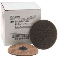 (MMM-7482) Scotch-Brite Roloc Surface Conditioning Disc, 07482, SC-DR, A/O Coarse, TR, 4 in