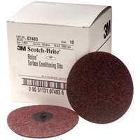 (MMM-7483) Scotch-Brite Roloc Surface Conditioning Disc, 07483, SC-DR, A/O Medium, TR, 4 in