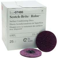 (MMM-7486) Scotch-Brite Roloc Surface Conditioning Disc, 07486, SC-DR, A/O Medium, TR, 3 in