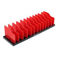 Adjustable Pliers Rack with Customizable Dividers, 12 Slots 