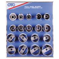 (OTC-9851) 8-pt Wheel Bearing Locknut Sockets with Tool Board