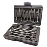 Vim Tools PDM100 - Power Drive Metric Hex Bit Set, 2.5mm Thru 10mm,18 Piece Set, 8pc 3.5"longl, 8pc 6" Long