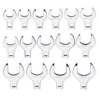 (PLT-99370) 15 Pc. SAE 1/2” Drive Jumbo Crowfoot Wrench Set
