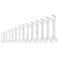 (PLT-99400) 14 Pc. SAE Full Polished Angle Wrench Set (15° & 60°)