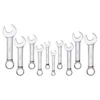 (PLT-99525) 10 Pc. Metric Stubby Full Polished Combination Wrench Set