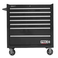 36" Pro 2 7-Drawer Roller Cabinet-Black