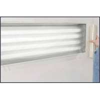 24” x 100’ Continuous Roll Self-adhering Clear Plastic Film - Perforated Every 24” Along Length